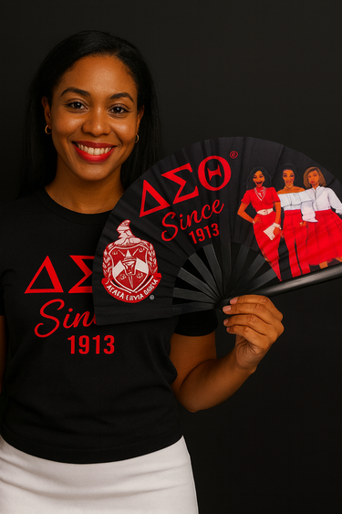 Hand Fan - Delta Sigma Theta Sorority